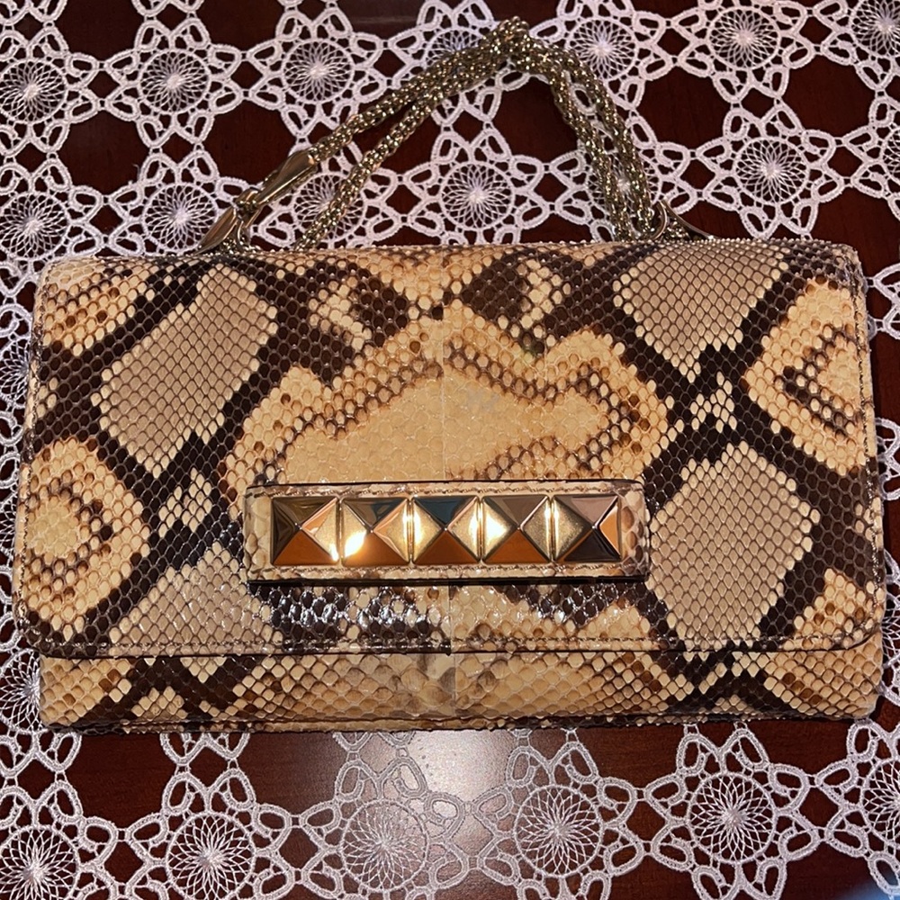 Valentino Python Va Va Voom Shoulder Bag - image 2
